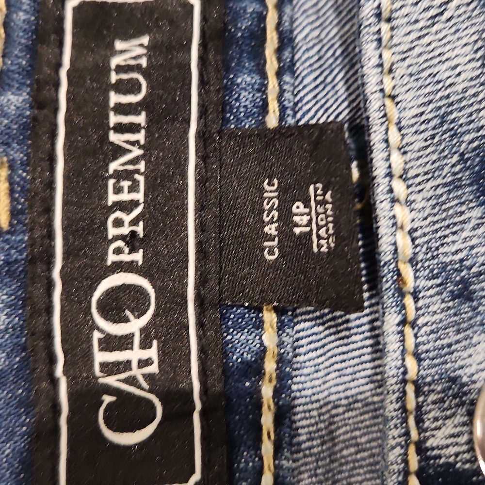 Stylish Blue Women's Jeans with Embellished Pockets 14P. Y2K STYLE - Picture 8 of 10